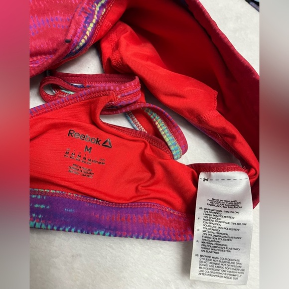 Reebok women’s size medium multicolored pull-on sports bras - Picture 6 of 10